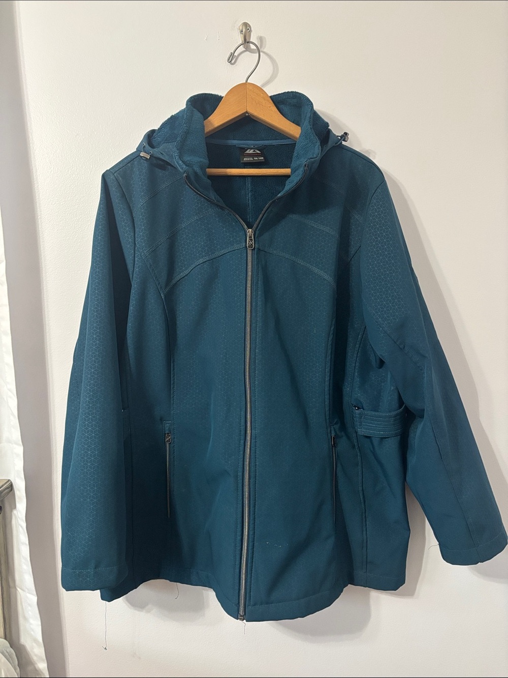 ZeroXposur Teal Hooded Mid Weight Jacket